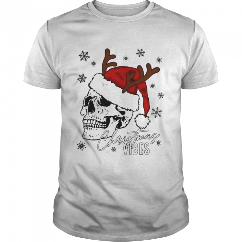 Skull Christmas Vibes Christmas shirt Classic Men's T-shirt