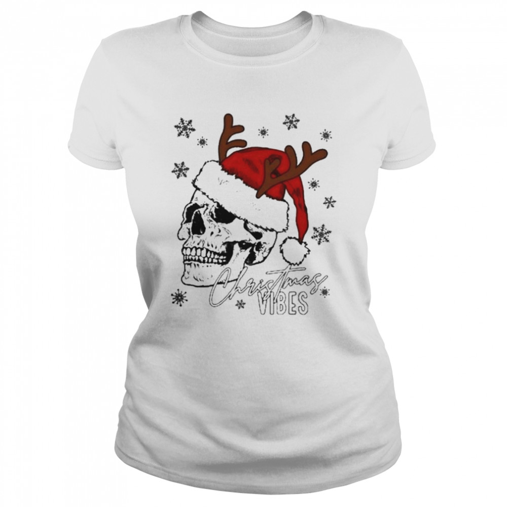 Skull Christmas Vibes Christmas shirt Classic Women's T-shirt