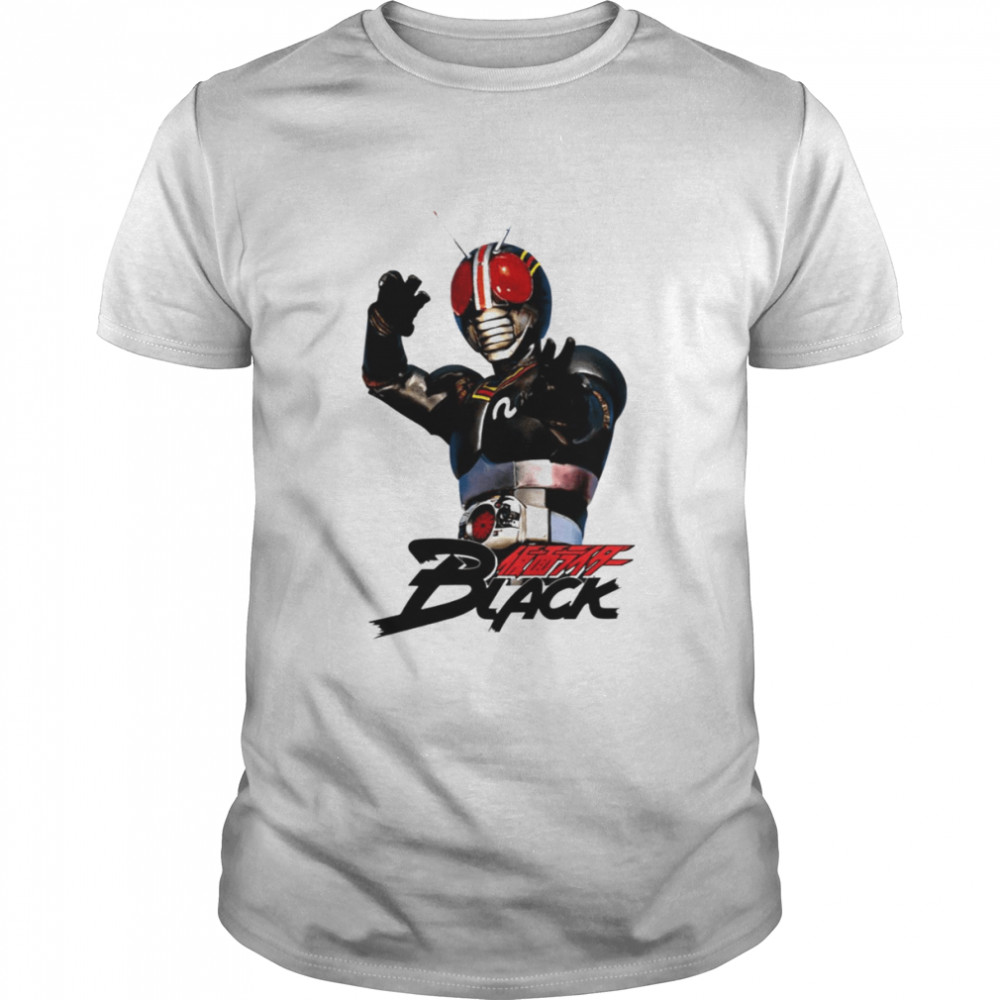 Superhero Kamen Rider Black shirt Classic Men's T-shirt