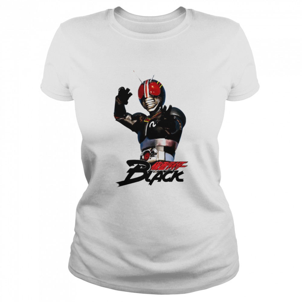 Superhero Kamen Rider Black shirt Classic Women's T-shirt