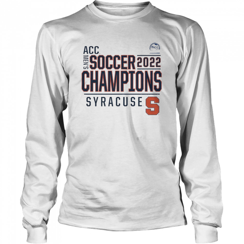 Syracuse Orange Fanatics Branded 2022 ACC Men’s Soccer Conference Tournament Champions T- Long Sleeved T-shirt