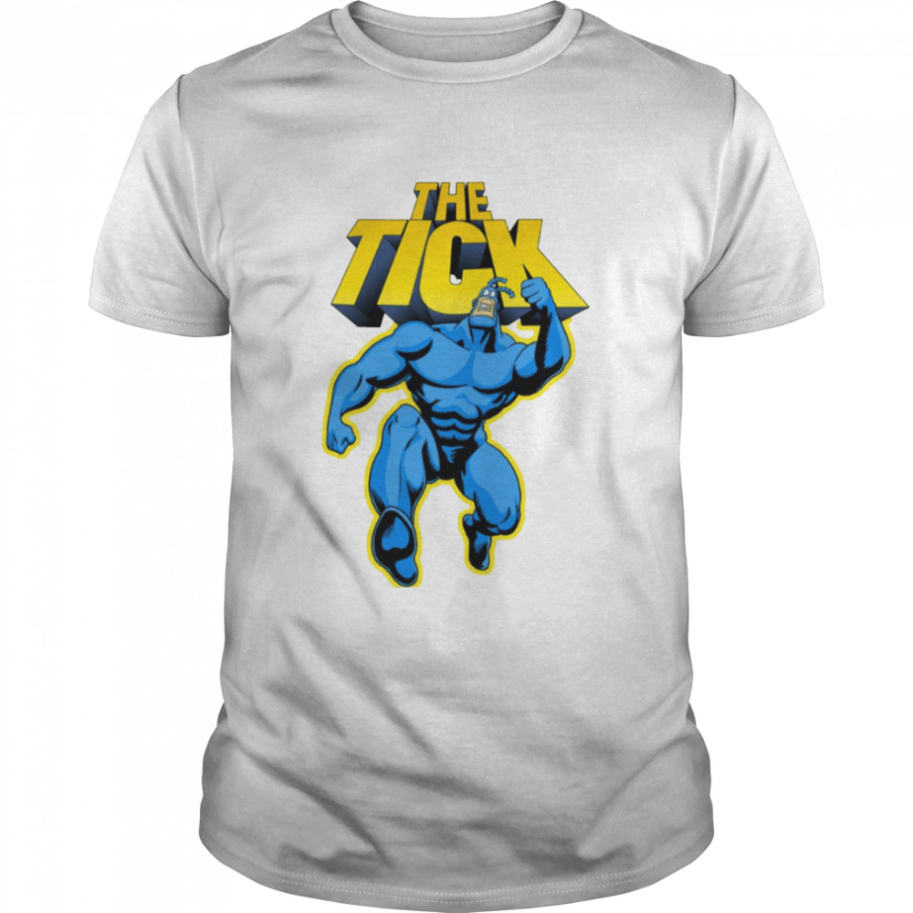 The Tick Superhero Parody Character With Logotype 1994 Tv Series shirt Classic Men's T-shirt