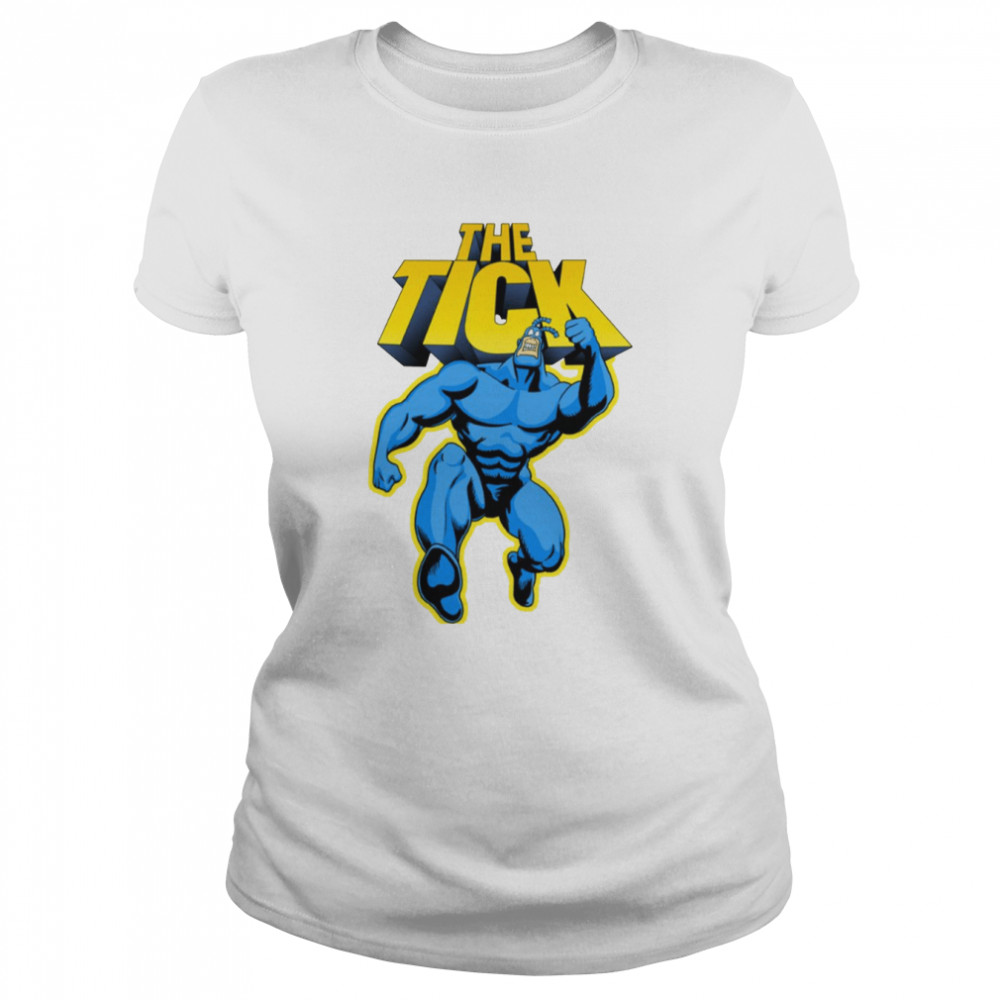 The Tick Superhero Parody Character With Logotype 1994 Tv Series shirt Classic Women's T-shirt