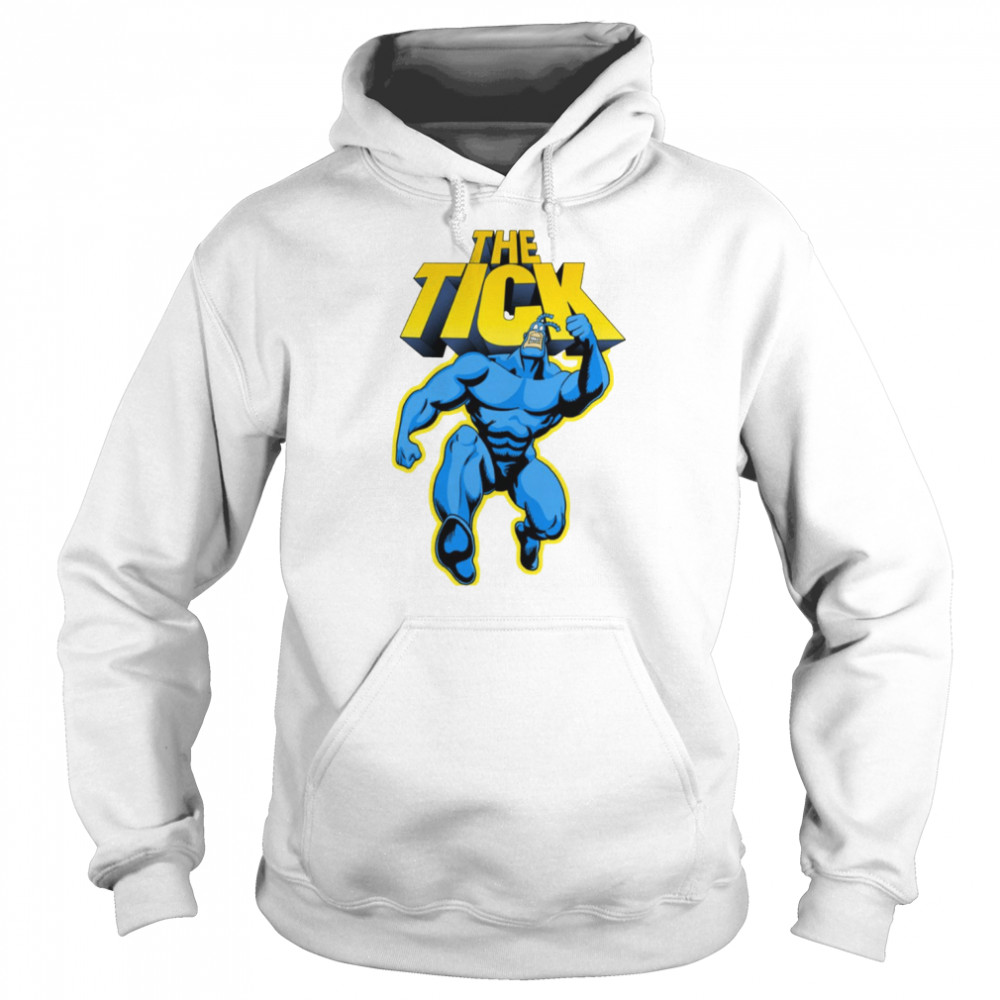 The Tick Superhero Parody Character With Logotype 1994 Tv Series shirt Unisex Hoodie