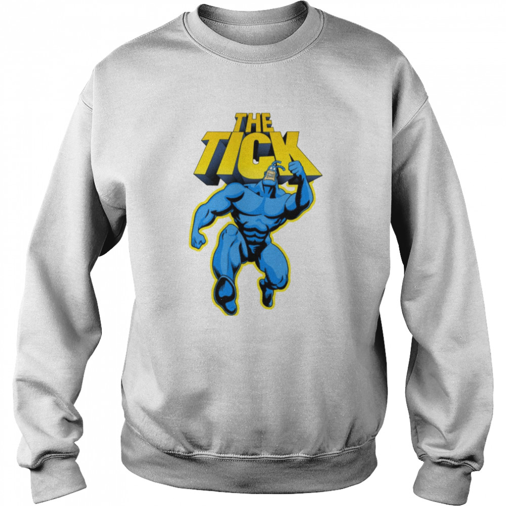 The Tick Superhero Parody Character With Logotype 1994 Tv Series shirt Unisex Sweatshirt